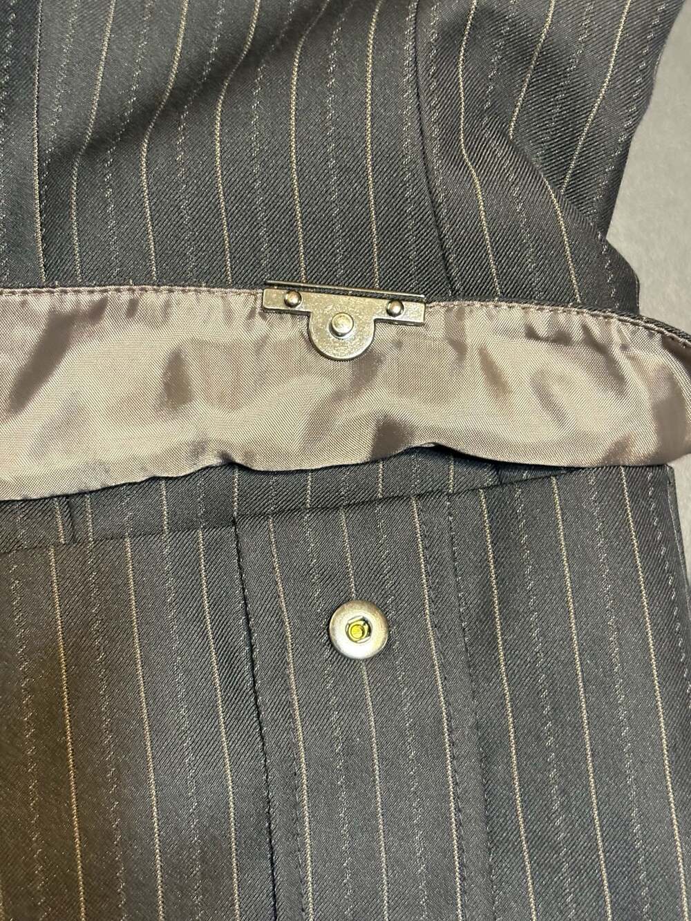 Kasper Women's One-Button Pinstripe Blazer Black Size 10 - Picture 7 of 10